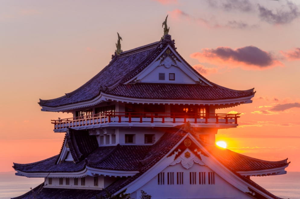 画像10:熱海城夕景